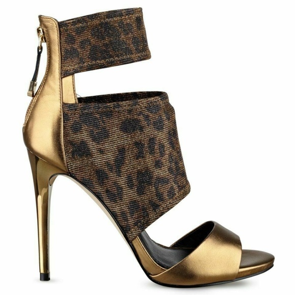 Guess Shoes - New GUESS Cayen Cutout High Heels In Bronze Multi